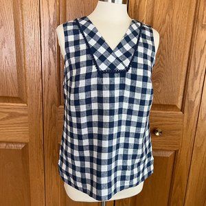 TALBOTS - Plaid Linen Shell - NEW with Tag